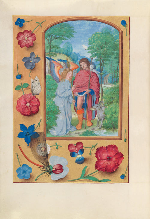 Master of the First Prayerbook of Maximilian — Hours of Queen Isabella the Catholic: Saint Roch | Illuminated Manuscript Print
