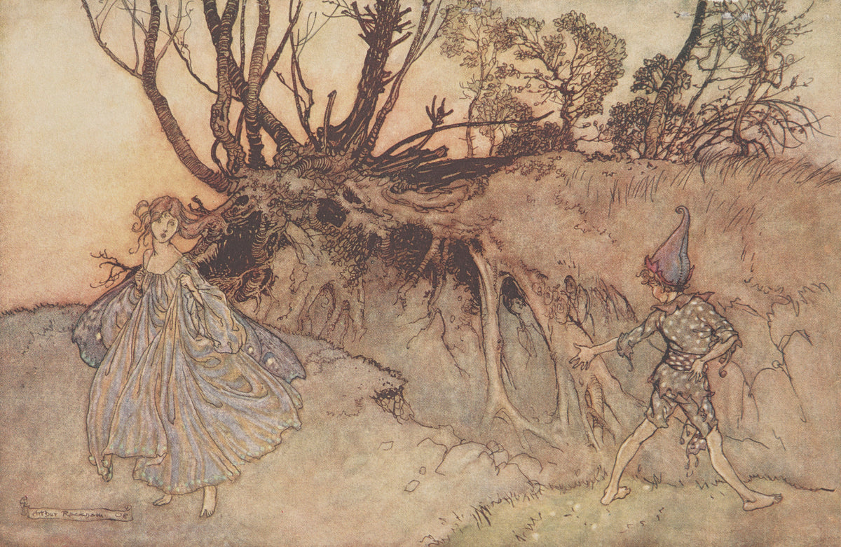 Arthur Rackham — How Now, Spirit! Whither Wander You? | Shakespeare Illustration Print
