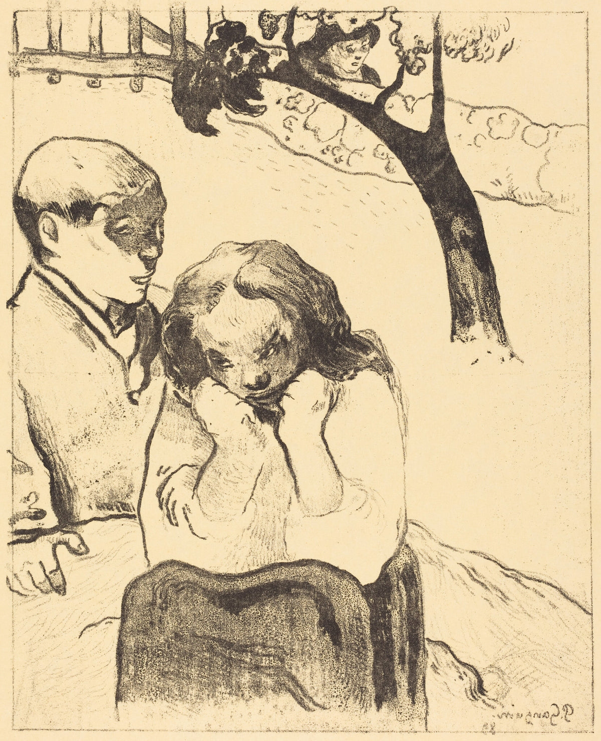 Paul Gauguin — Human Sorrow (Misères humaines) | Lithograph Print