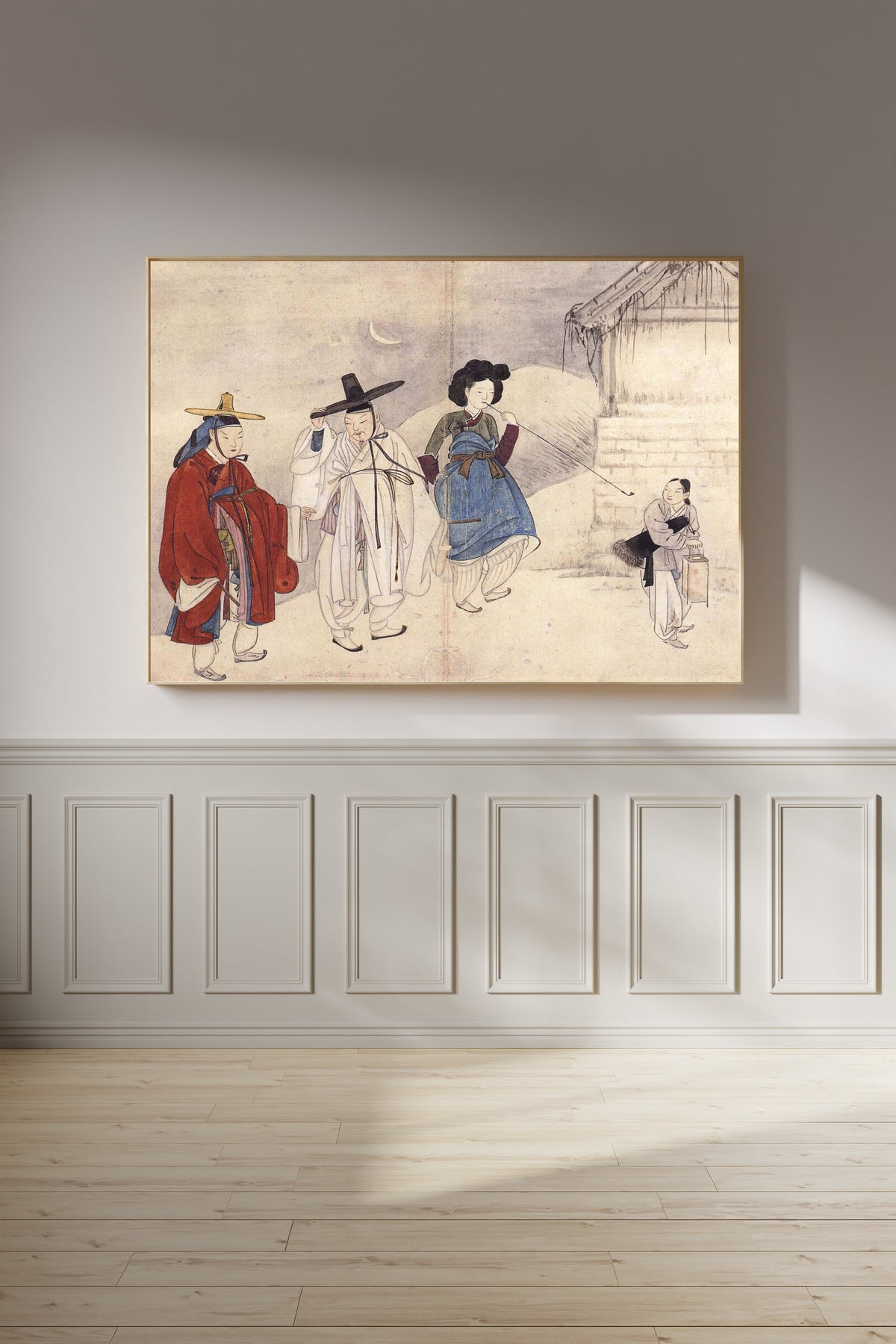 Sin Yun-bok (Hyewon) — Hyewon Genre Painting Album: A Secret Trip at Night | Korean Painting Art Print