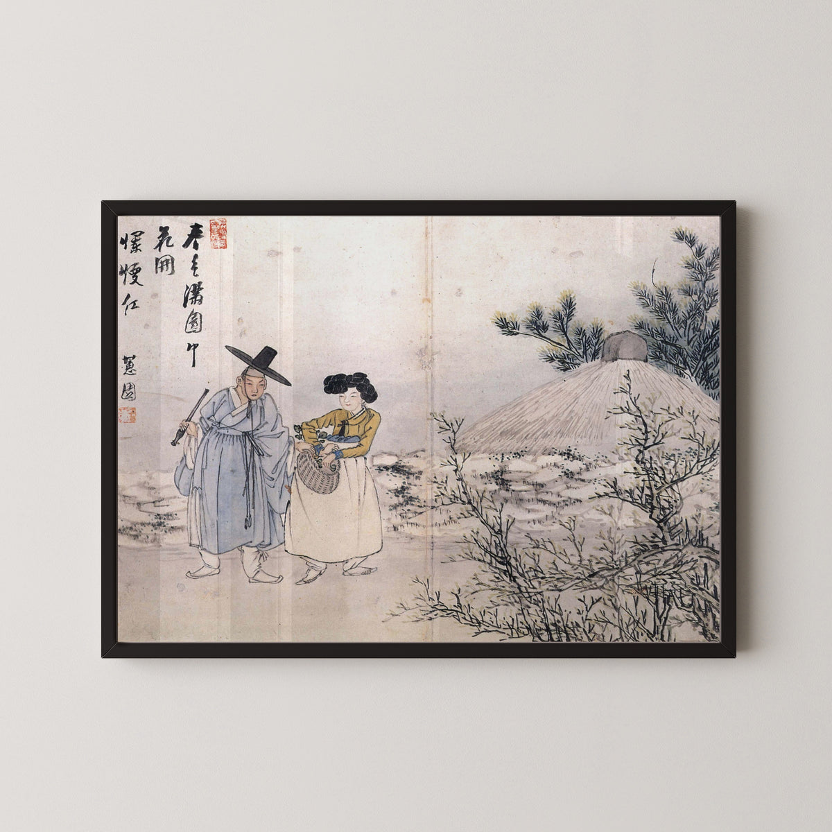 Sin Yun-bok (Hyewon) — Hyewon Genre Painting Album: Spring Mood Covers All the Places | Korean Painting Art Print