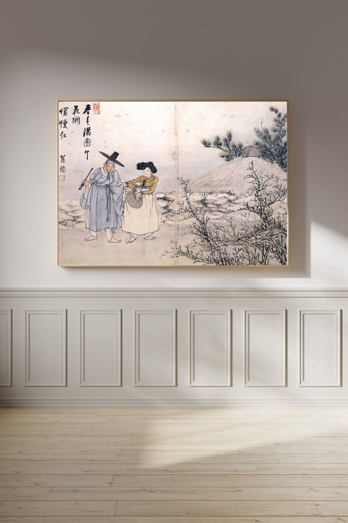 Sin Yun-bok (Hyewon) — Hyewon Genre Painting Album: Spring Mood Covers All the Places | Korean Painting Art Print