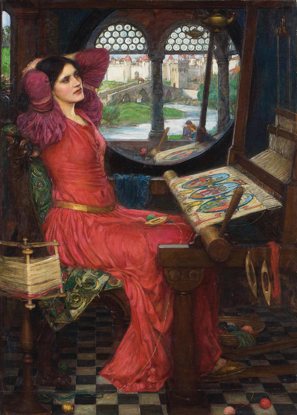 John William Waterhouse — I Am Half-Sick of Shadows, Said the Lady of Shalott | Pre-Raphaelite Art Print