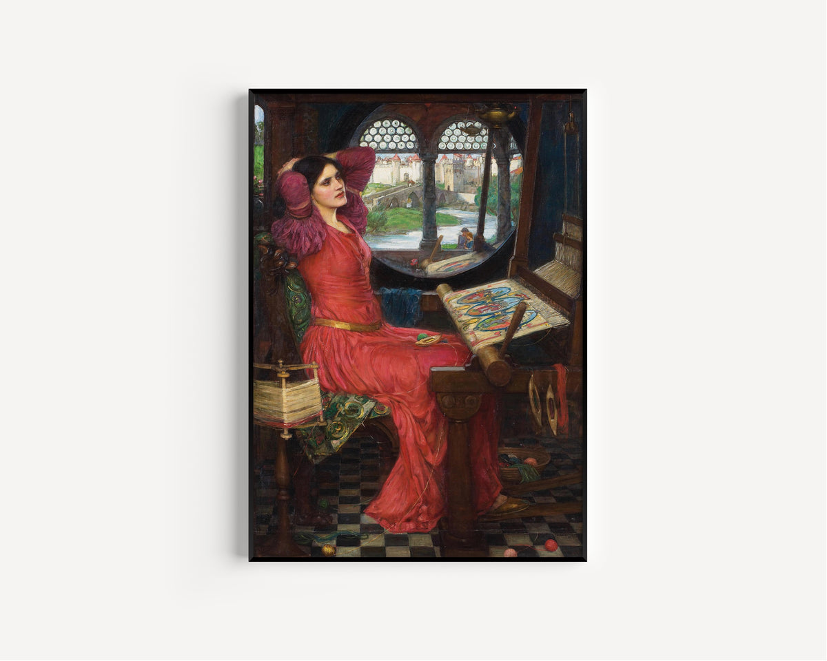 John William Waterhouse — I Am Half-Sick of Shadows, Said the Lady of Shalott | Pre-Raphaelite Art Print