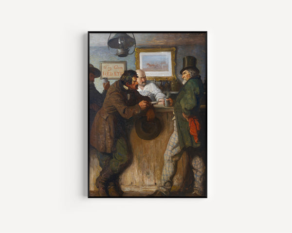N. C. Wyeth — I ax yer parding, Mister Phinn—Jest drap that whisky-skin | Illustration Art Print