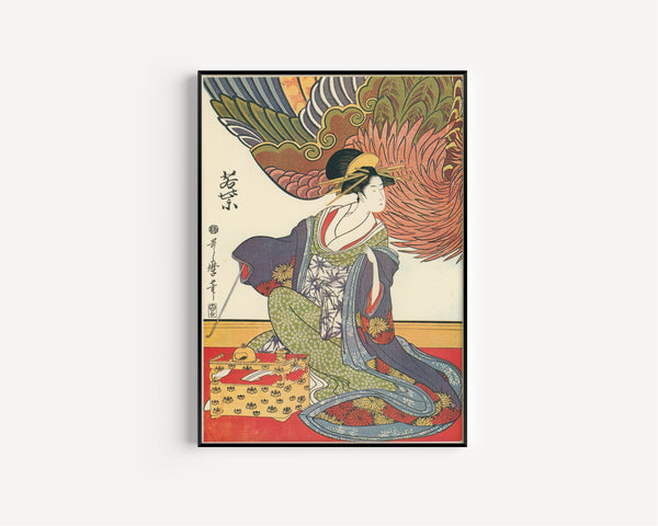 Kitagawa Utamaro — Three Beauties of Matsubaya: Wakamurasaki | Japanese Woodblock Print (Ukiyo-e)