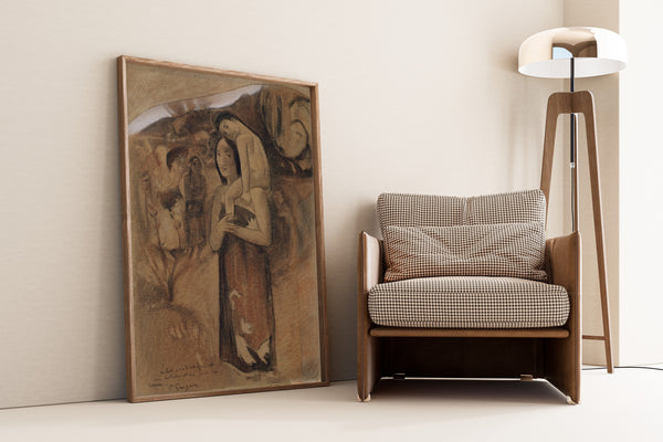 Paul Gauguin — Ia Orana Maria (Hail Mary), Charcoal and Pastel | Fine Art Print