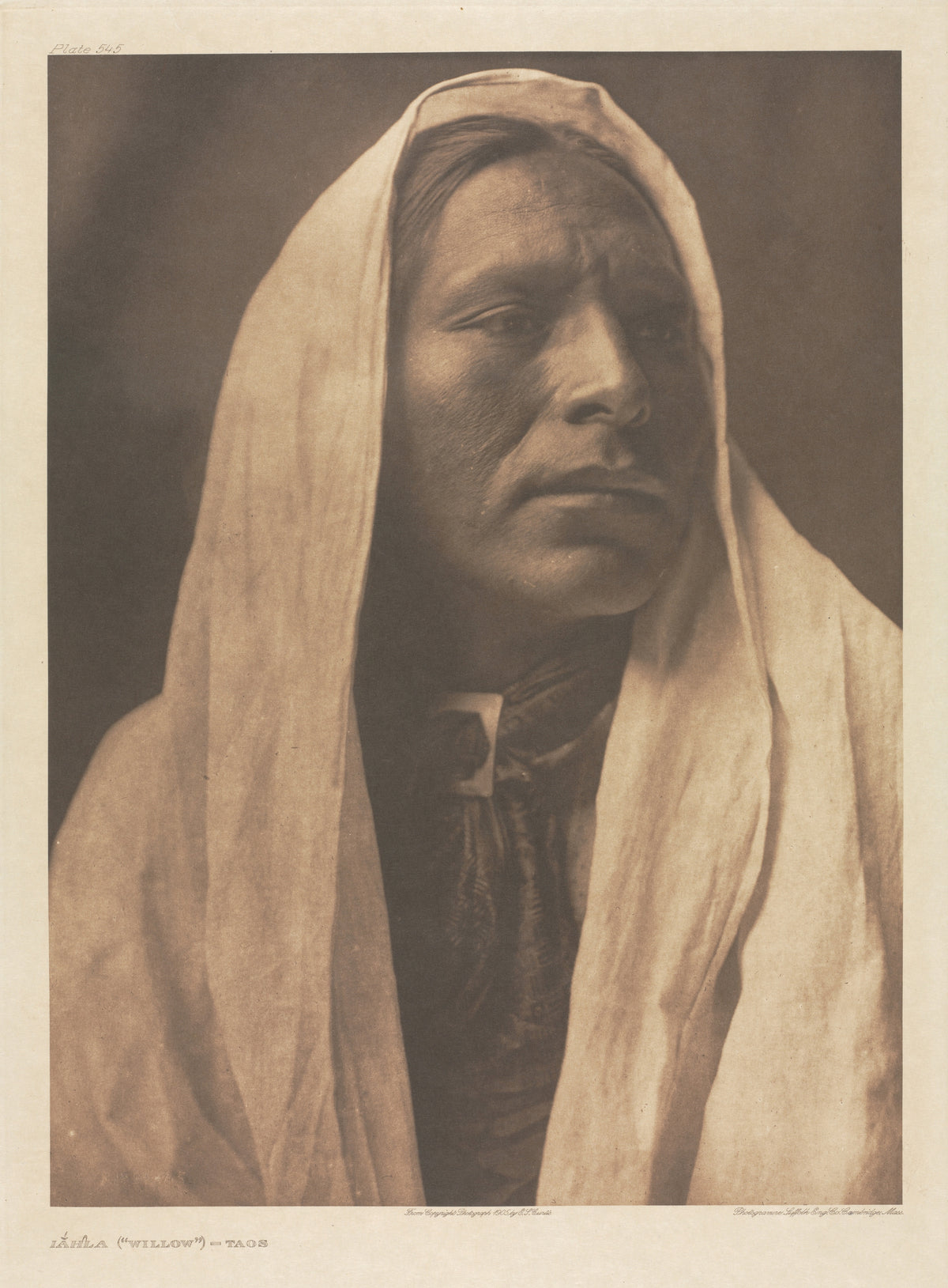 Edward S. Curtis — Iahla (Willow), Taos | Vintage Photograph Print