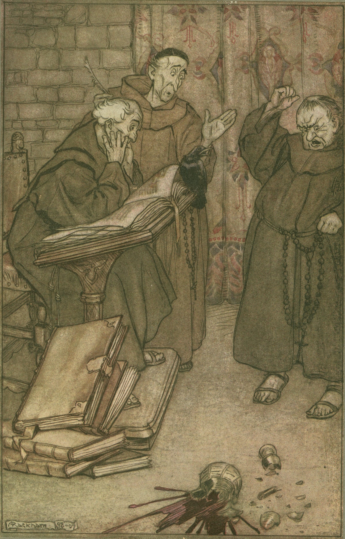Arthur Rackham — If Anyone Lied, or If Anyone Swore | Fairy Tale Illustration Print
