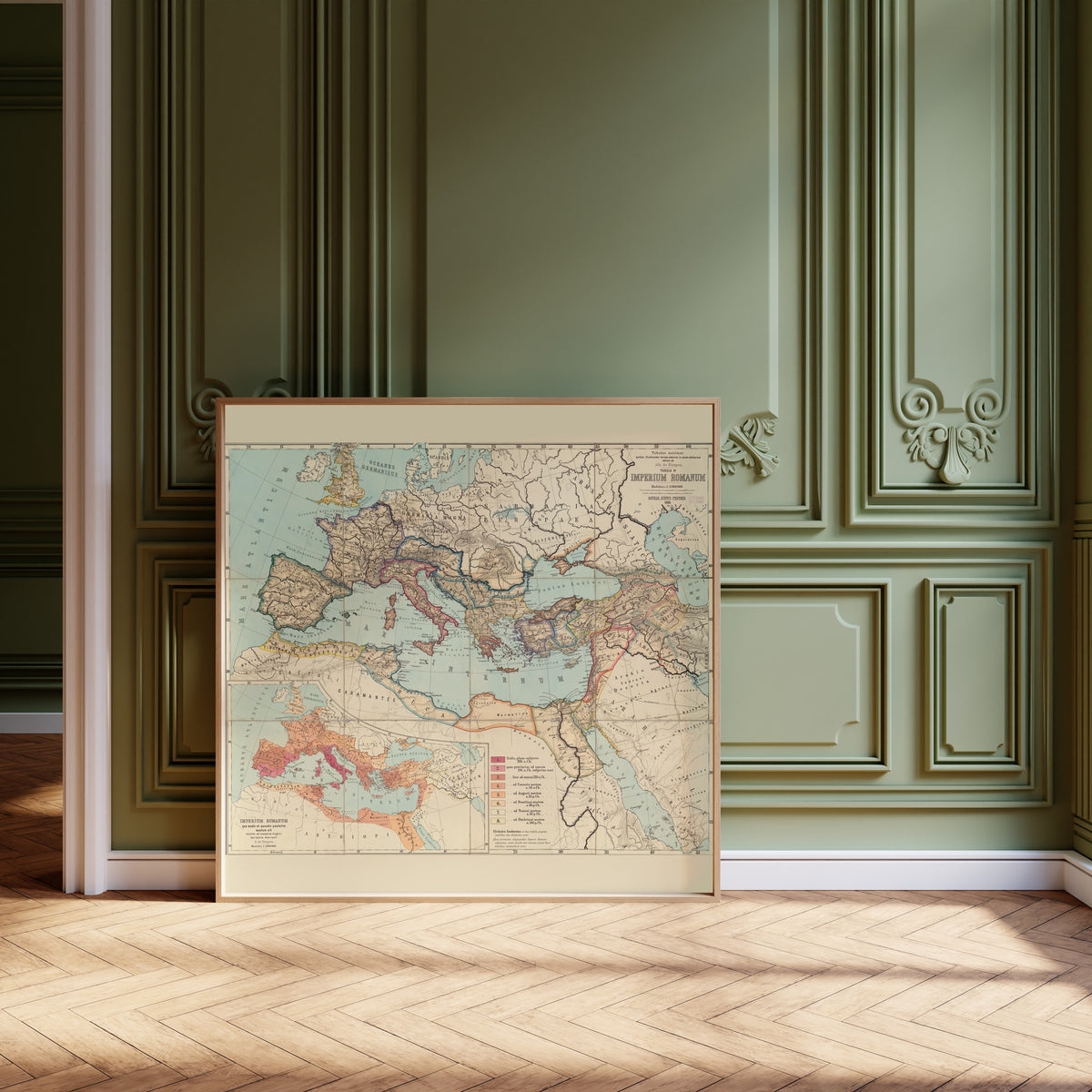 Albert van Kampen — Imperium Romanum (Tabulae Maximae) | Antique Historical Map Print