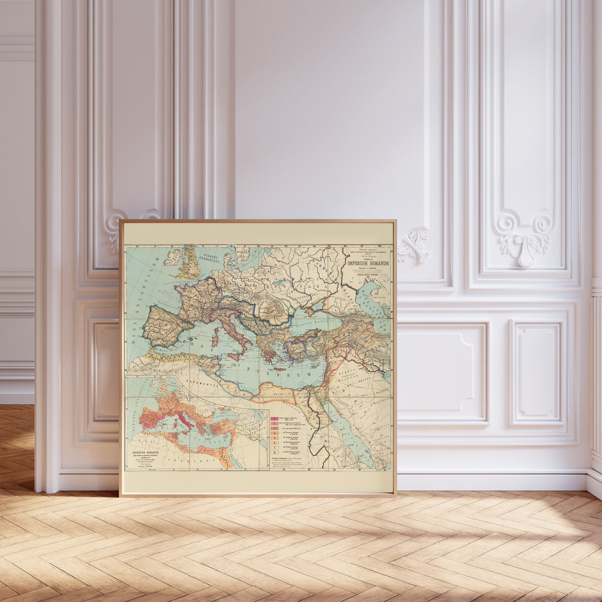 Albert van Kampen — Imperium Romanum (Tabulae Maximae) | Antique Historical Map Print