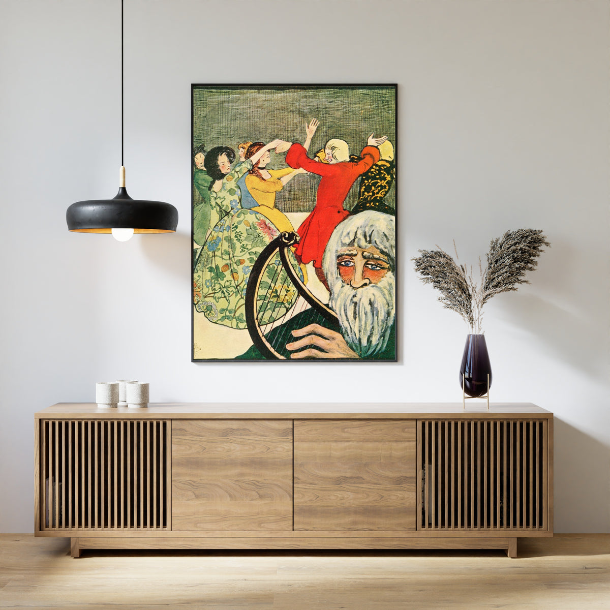 Pamela Colman Smith — In Chimney Corners: Of Course a Dance Was Started | Fairy Tale Illustration Print
