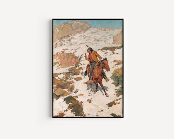 Charles Schreyvogel — In Hot Pursuit | Western Art Print