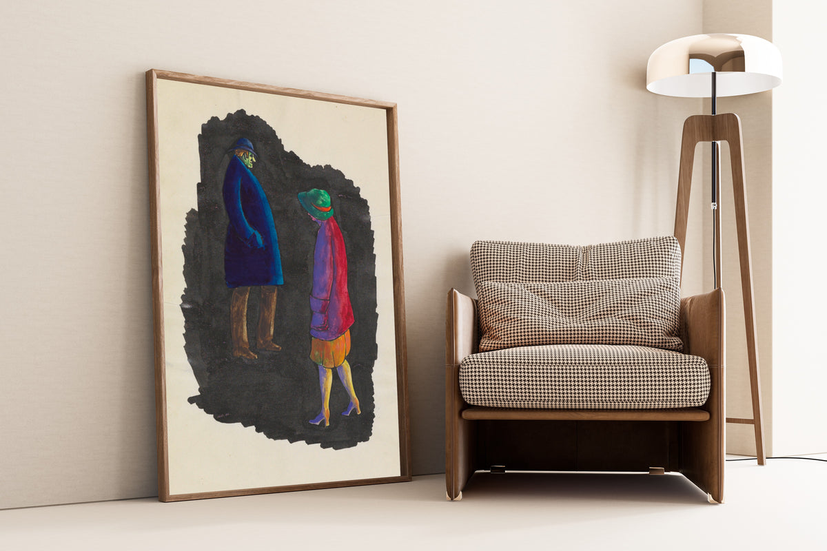 Karl Wiener — In der Nacht, Graz (At Night, Graz) | Expressionist Art Print