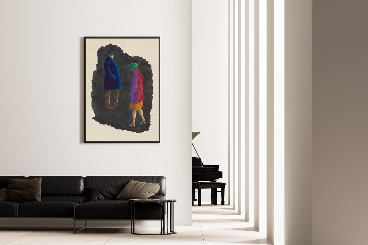 Karl Wiener — In der Nacht, Graz (At Night, Graz) | Expressionist Art Print