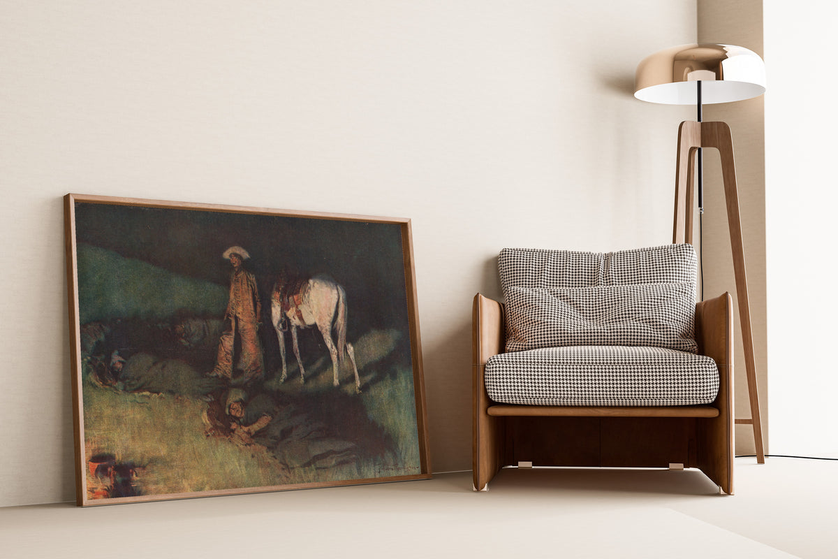 Frederic Remington — In from the Night Herd | Western Art Print