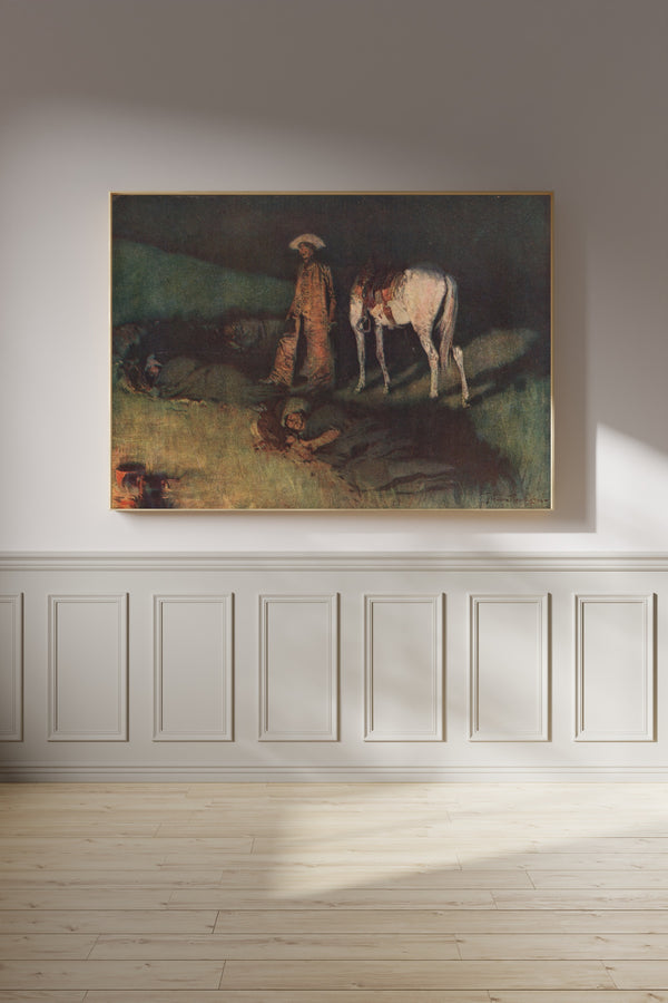 Frederic Remington — In from the Night Herd | Western Art Print