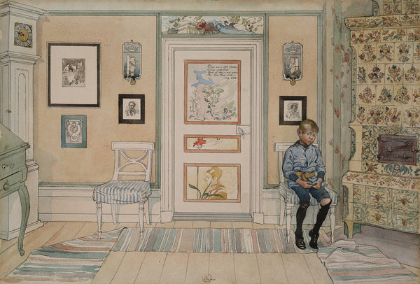 Carl Larsson — In the Corner | Swedish Watercolour Print