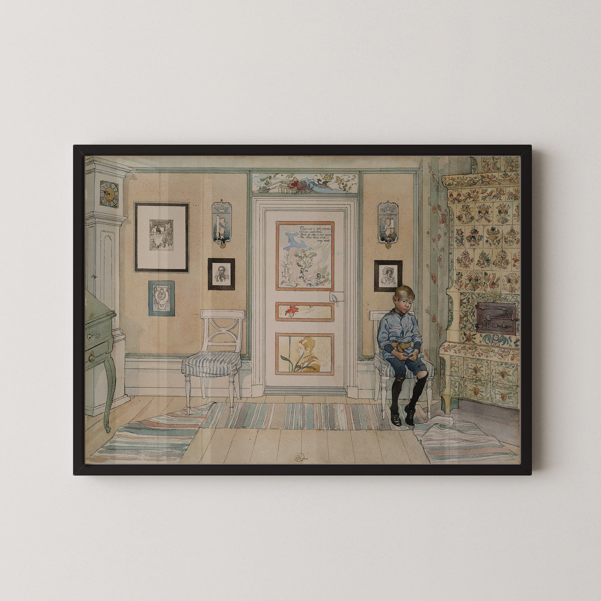 Carl Larsson — In the Corner | Swedish Watercolour Print