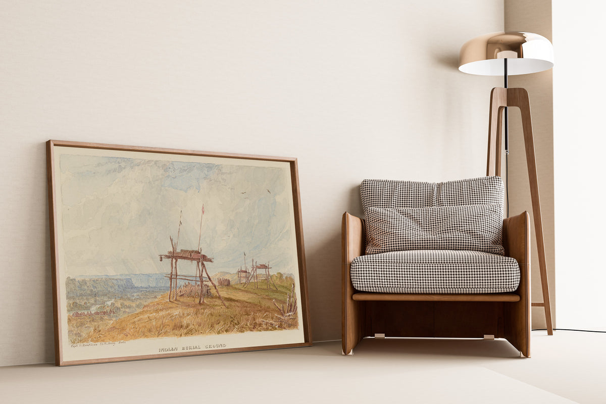 Seth Eastman — Indian Burial Ground | Landscape Fine Art Print