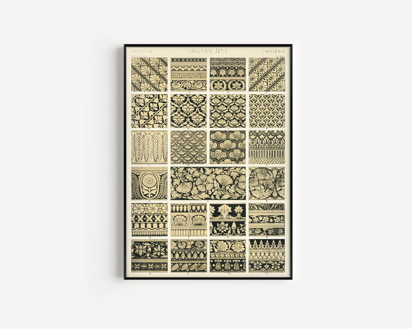 Owen Jones — Indian No. 1 | Grammar of Ornament Design Print