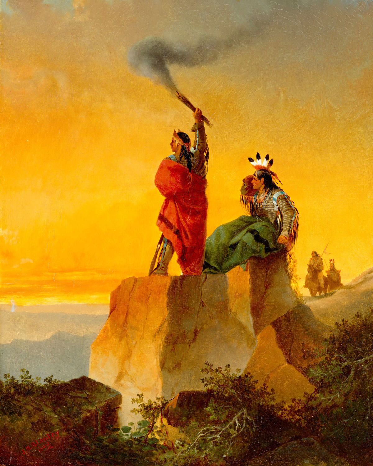 John Mix Stanley — Indian Telegraph | Western Art Print