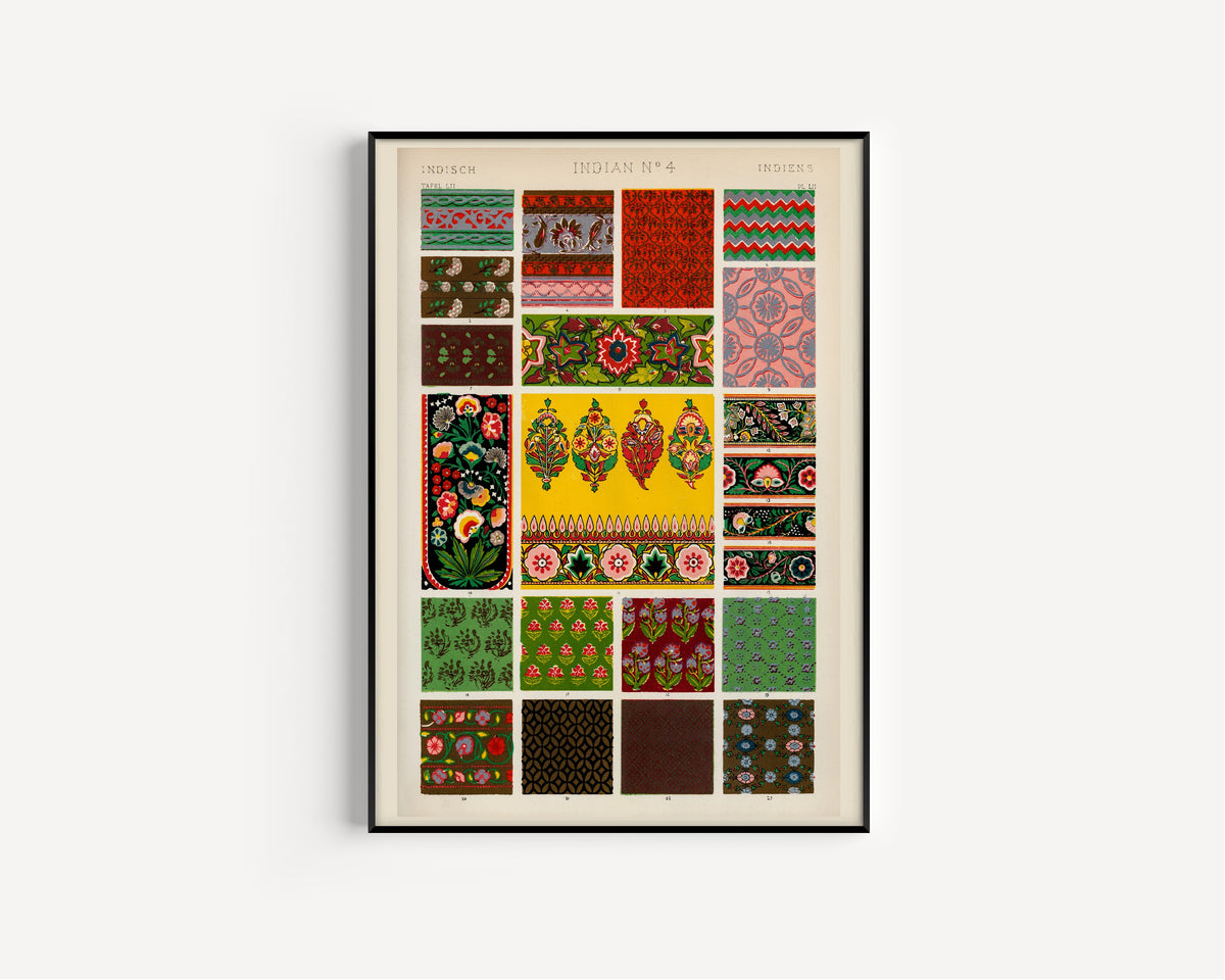 Owen Jones — Indian No. 4, from The Grammar of Ornament | Ornament Plate Print