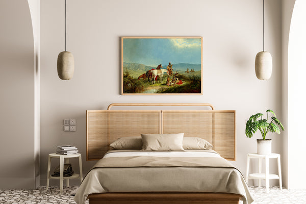 John Mix Stanley — Indians Playing Cards | Western Art Print