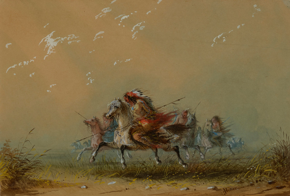 Alfred Jacob Miller — Indians on the War Path | Western Art Print