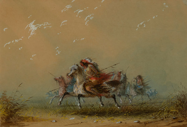 Alfred Jacob Miller — Indians on the War Path | Western Art Print