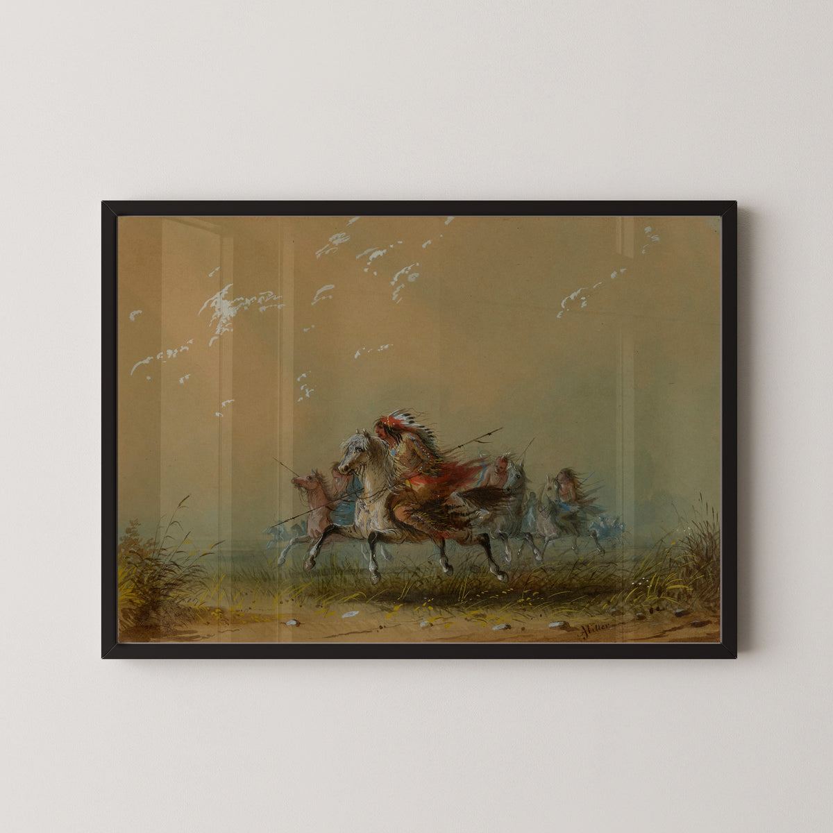 Alfred Jacob Miller — Indians on the War Path | Western Art Print