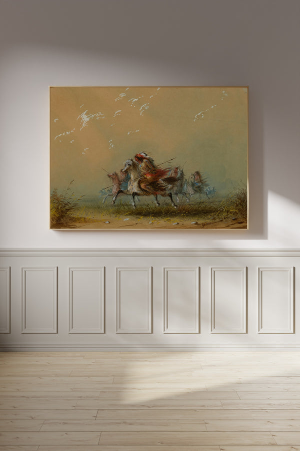 Alfred Jacob Miller — Indians on the War Path | Western Art Print