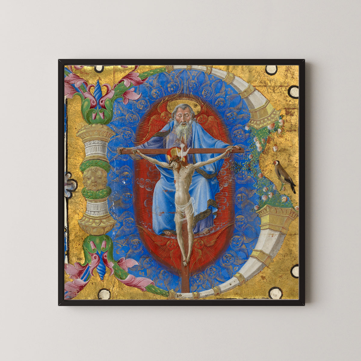 Taddeo Crivelli — Initial B: The Trinity | Illuminated Initial Print