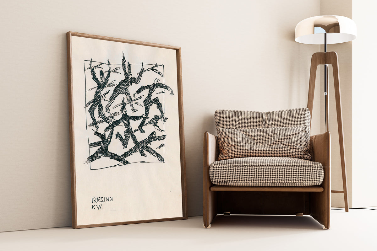 Karl Wiener — Irrsinn (Madness) | Modernist Illustration Print
