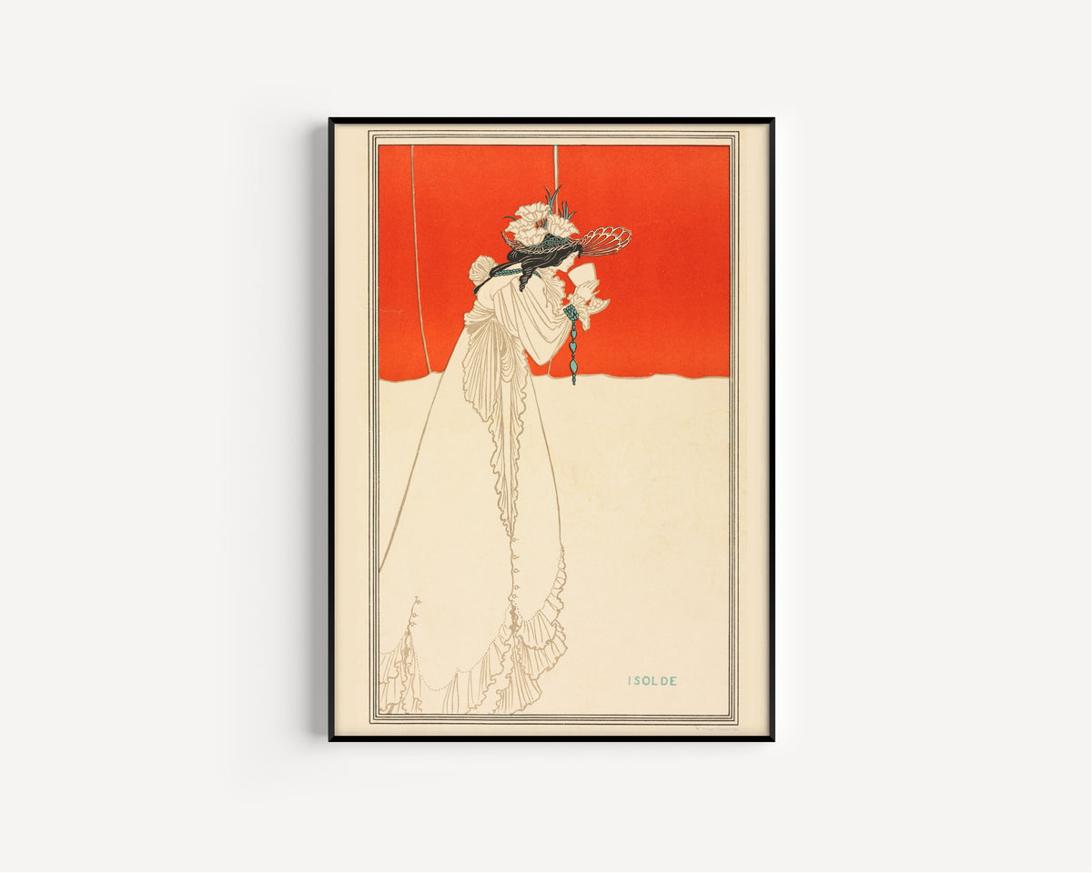 Aubrey Beardsley — Isolde | Art Nouveau Illustration Print