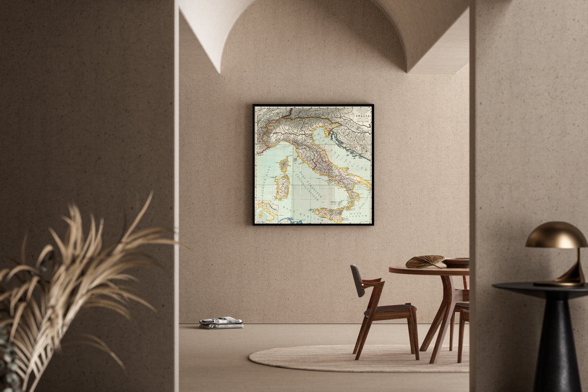 Albert van Kampen — Italia (Tabulae Maximae) | Antique Historical Map Print