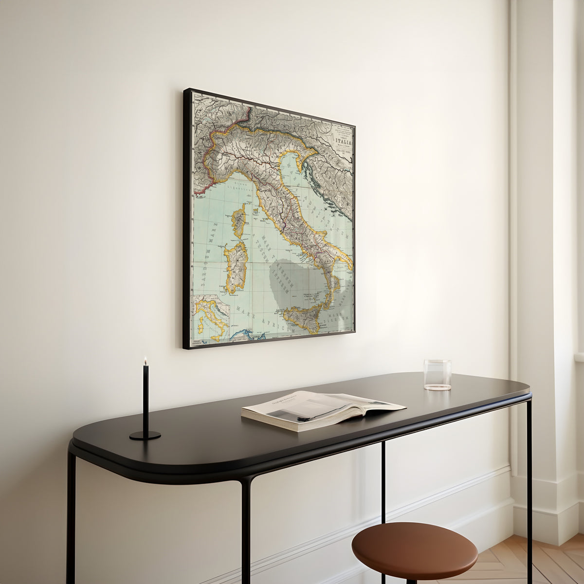 Albert van Kampen — Italia (Tabulae Maximae) | Antique Historical Map Print