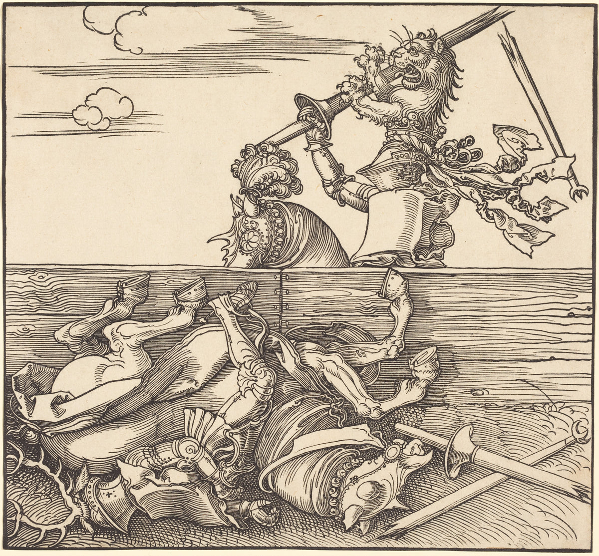 Albrecht Dürer — Italian Joust of Peace | Woodcut Print