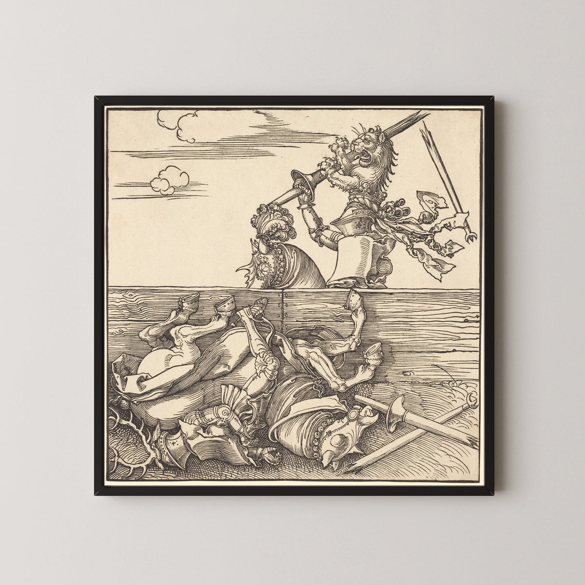 Albrecht Dürer — Italian Joust of Peace | Woodcut Print