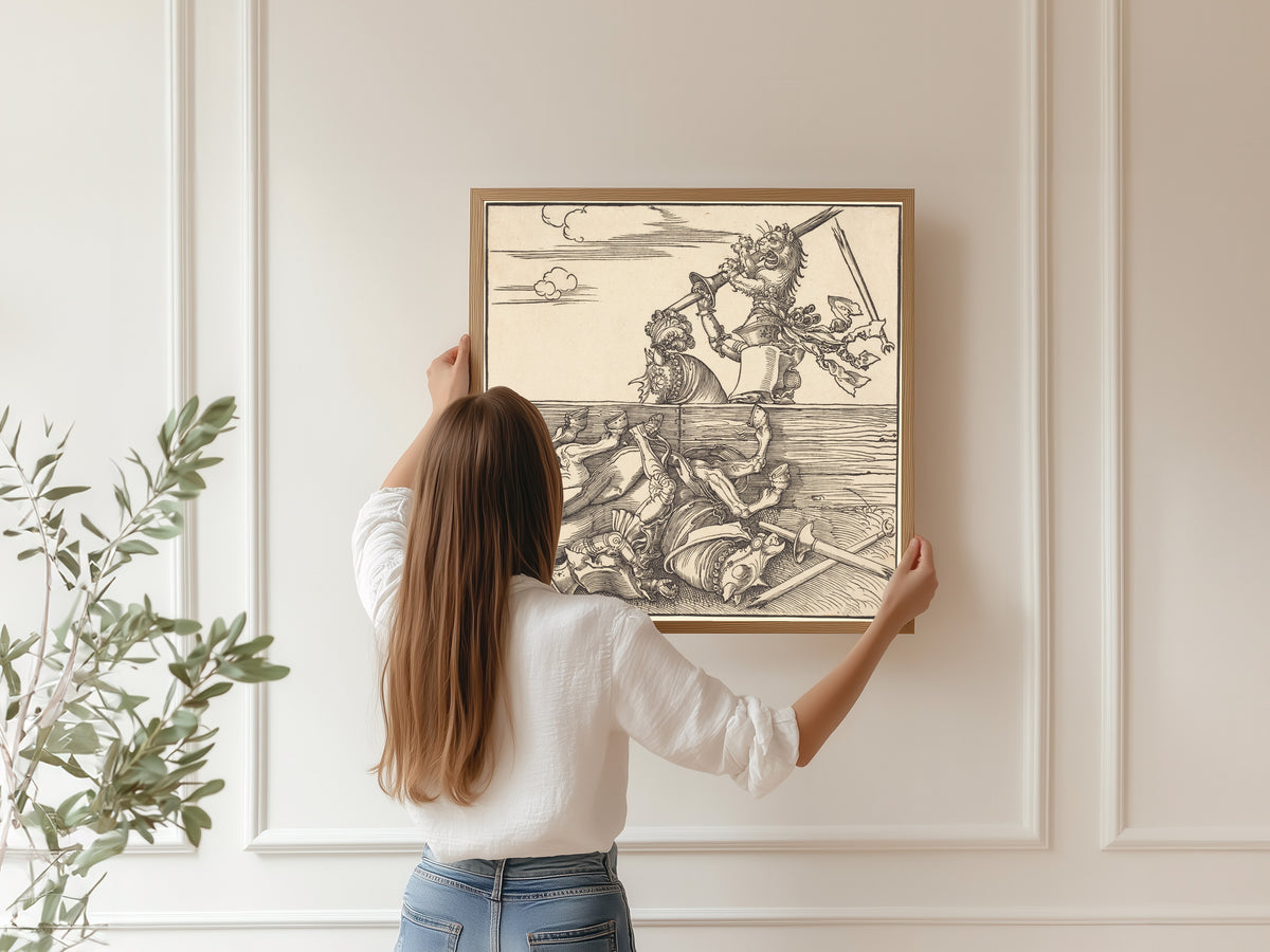 Albrecht Dürer — Italian Joust of Peace | Woodcut Print
