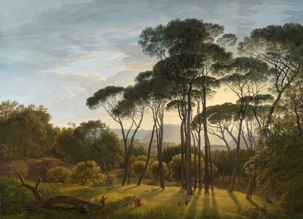 Hendrik Voogd — Italian Landscape with Umbrella Pines | Fine Art Print