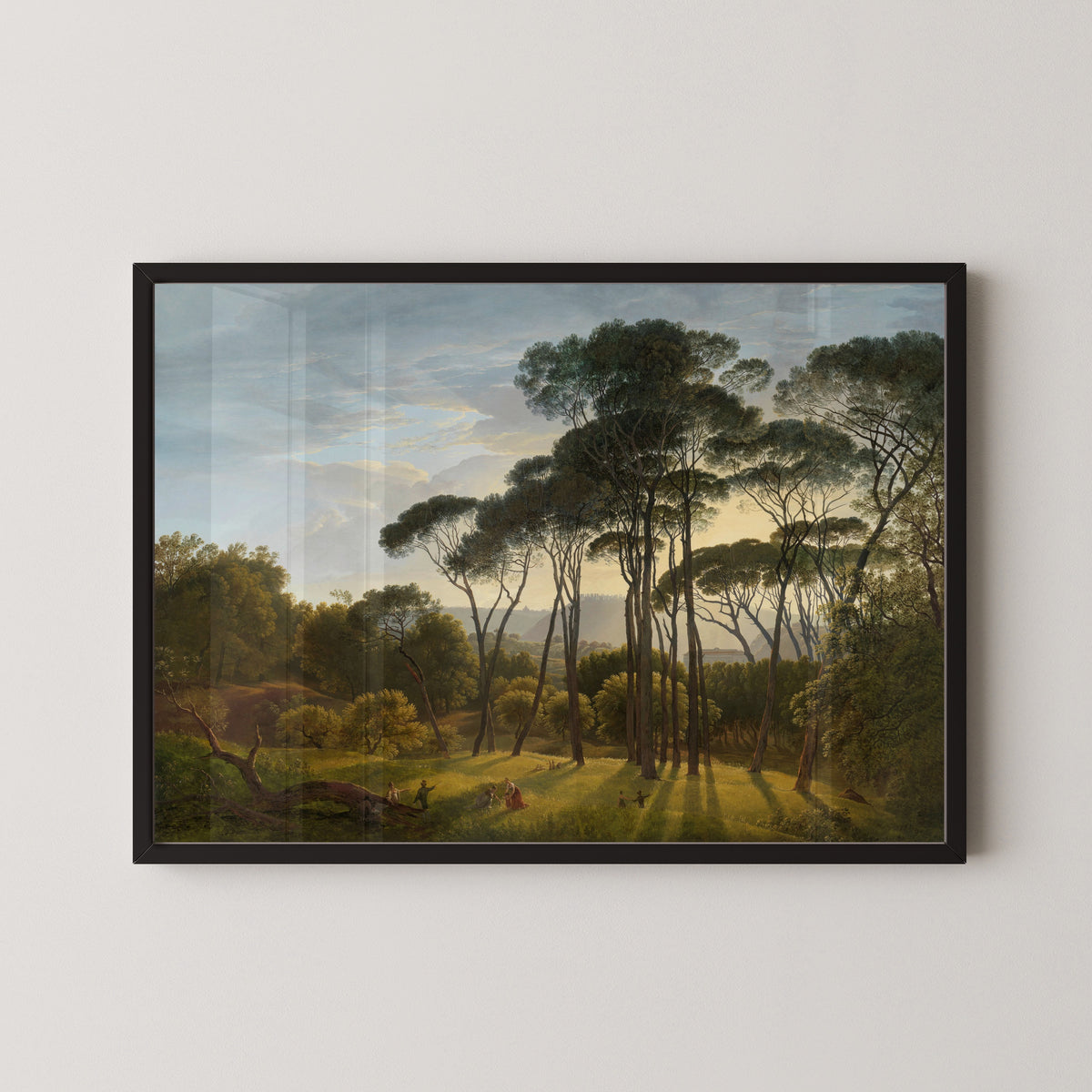 Hendrik Voogd — Italian Landscape with Umbrella Pines | Fine Art Print