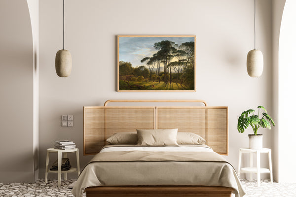 Hendrik Voogd — Italian Landscape with Umbrella Pines | Fine Art Print