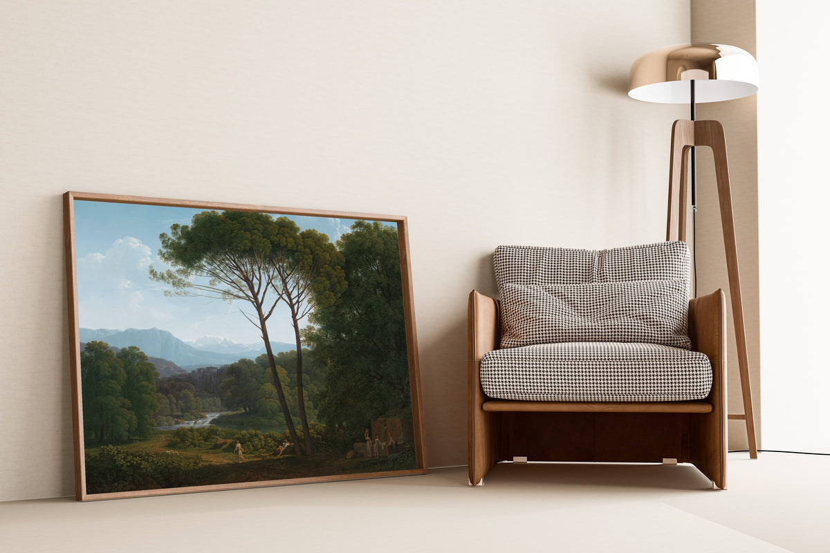 Hendrik Voogd — Italianate Landscape with Pines | Fine Art Print