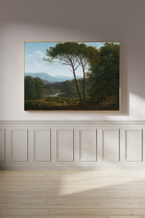 Hendrik Voogd — Italianate Landscape with Pines | Fine Art Print