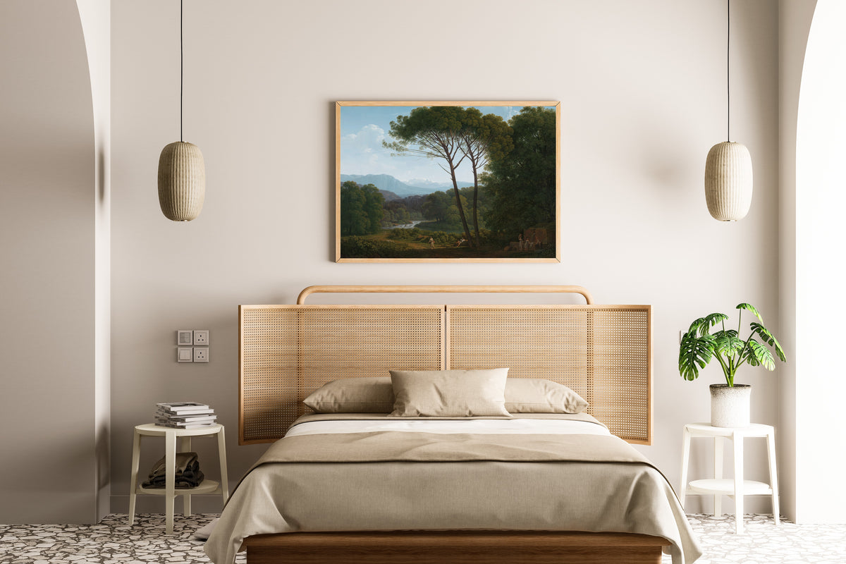 Hendrik Voogd — Italianate Landscape with Pines | Fine Art Print