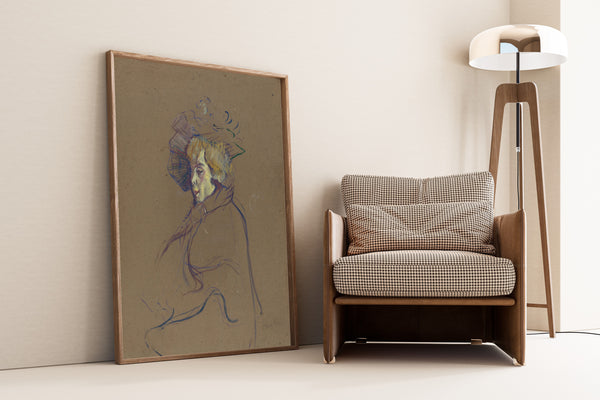 Henri de Toulouse-Lautrec — Jane Avril (Profile in a Plumed Hat) | Fine Art Print