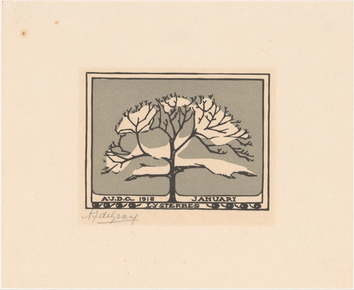 Julie de Graag — January | Woodcut Print