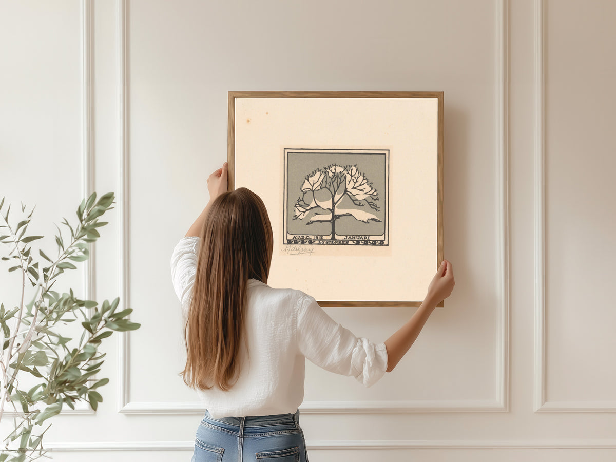 Julie de Graag — January | Woodcut Print
