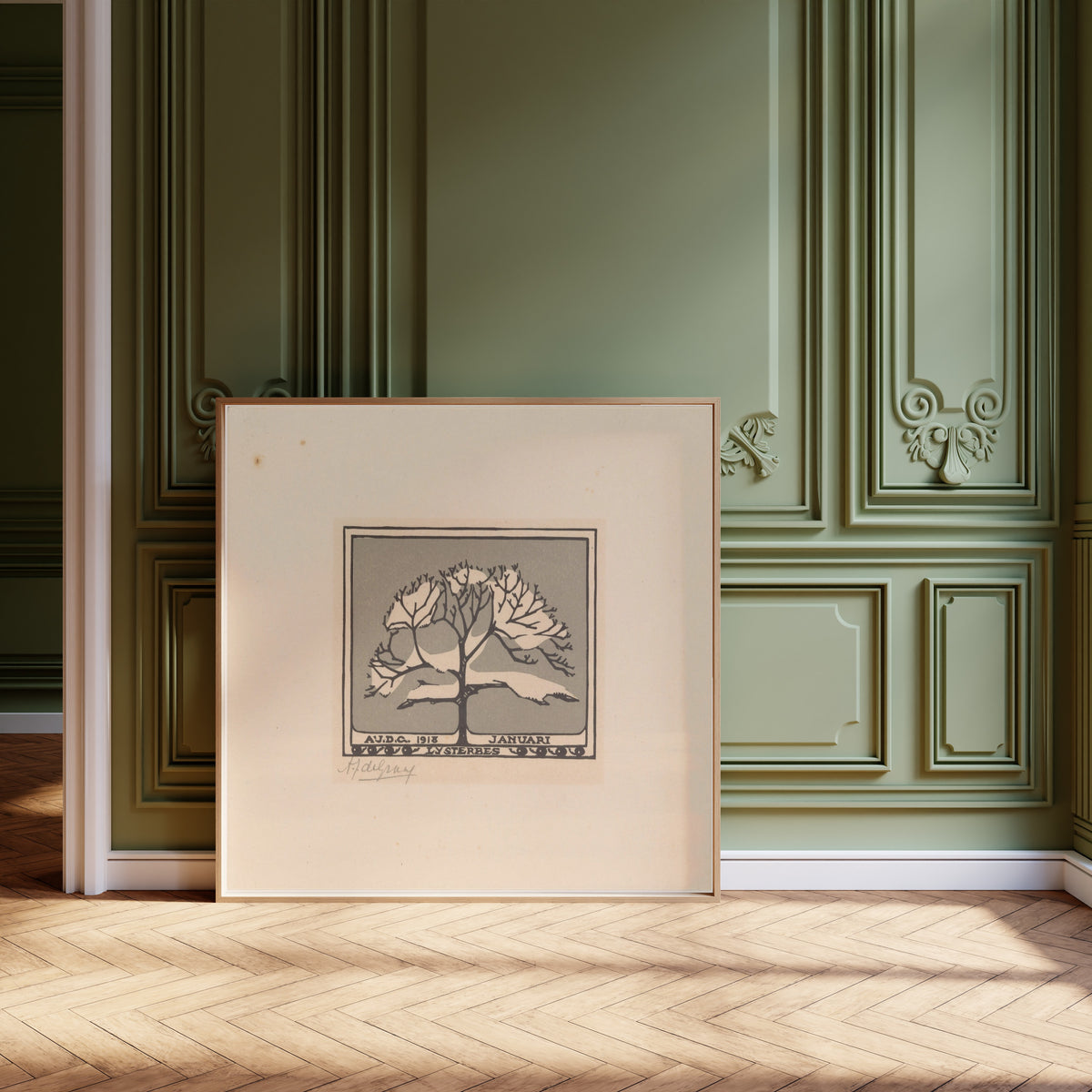 Julie de Graag — January | Woodcut Print